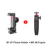 Ulanzi ST-27 Metal Phone Holder Clamp With Cold Shoe Arca 360°Rotatable tripod Mount Clip for TikTok Vlog Photography