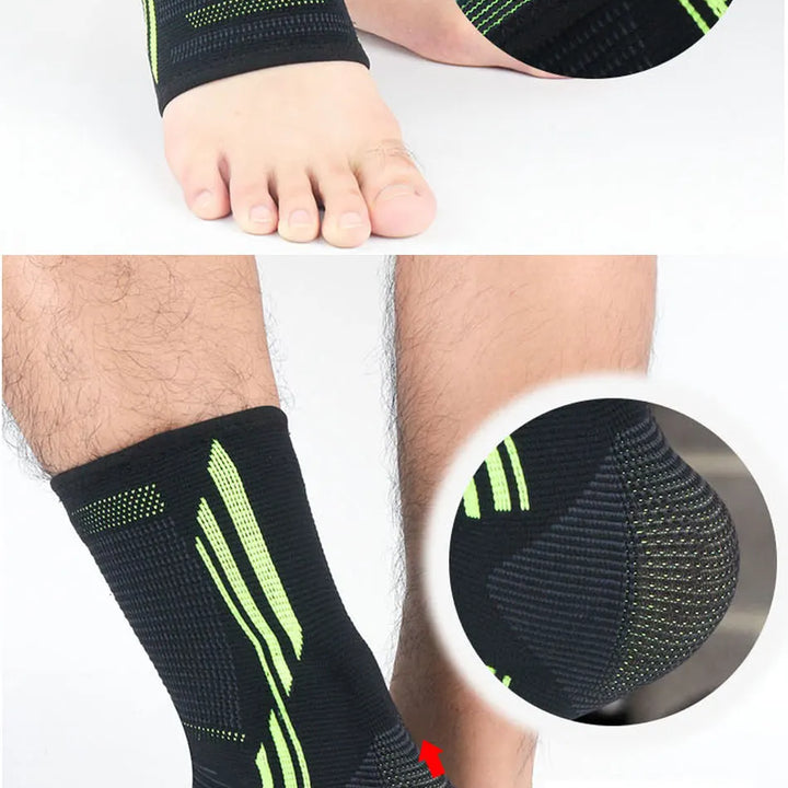 2020 New Men's Ankle Support Running Football Joints Protection Black Foot Bandage Elastic Ankle Brace Band Guard Sport Safety