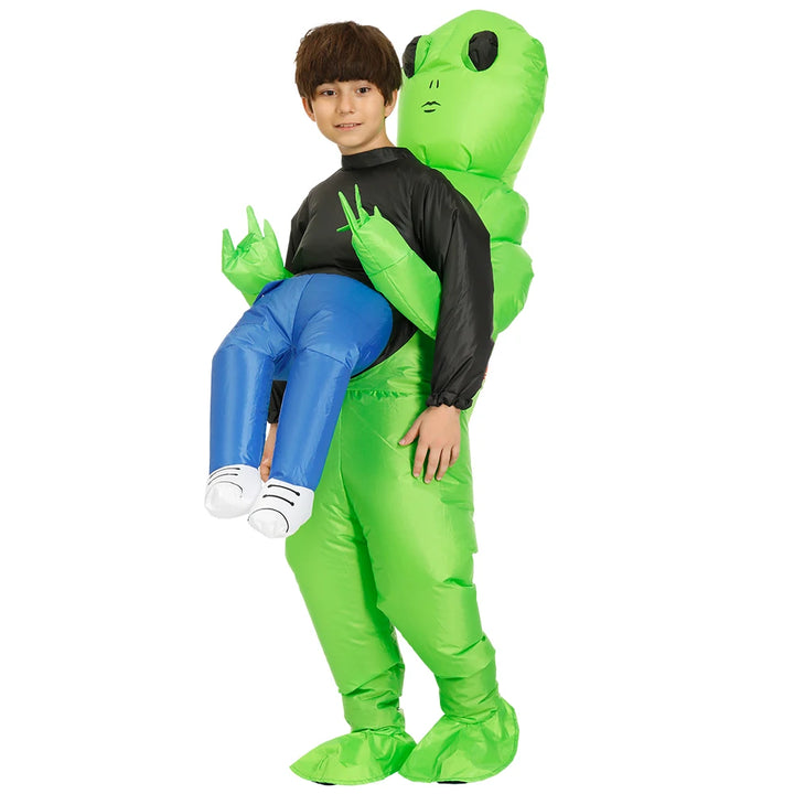 ET-Aliens Inflatable Costume Scary Monster Cosplay For Adult Kids Thanksgiving Christmas Party Festival Stage Children Clothing