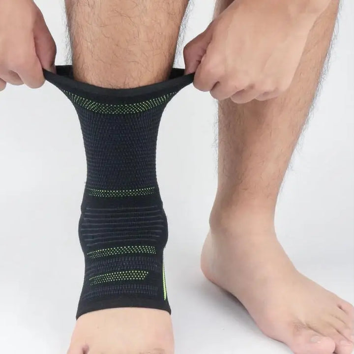 2020 New Men's Ankle Support Running Football Joints Protection Black Foot Bandage Elastic Ankle Brace Band Guard Sport Safety