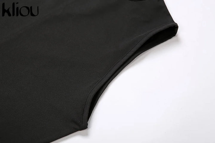 kliou Pencil Jumpsuit Women Full Seasons Casual Fitness Sporty Playsuit Sleeveless Slim Activewear  All In One Jumpsuit Clothing