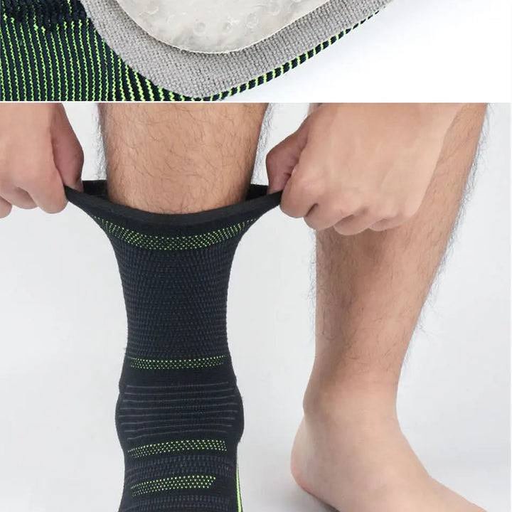2020 New Men's Ankle Support Running Football Joints Protection Black Foot Bandage Elastic Ankle Brace Band Guard Sport Safety