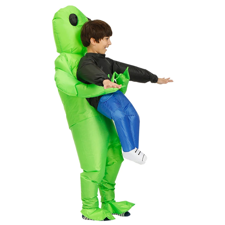ET-Aliens Inflatable Costume Scary Monster Cosplay For Adult Kids Thanksgiving Christmas Party Festival Stage Children Clothing