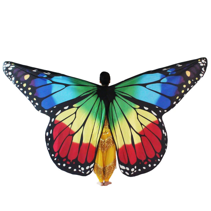 Belly Dance Butterfly Wings Kids Performance Stage Wear Women Dancer Clothes Adult Bellydance Costume Wings Cosplay Moveable