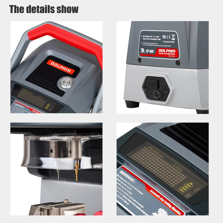 V2.2.2 Xhorse Condor Dolphin XP005 XP-005 Automatic Key Cutting Machine With M5 Clamp