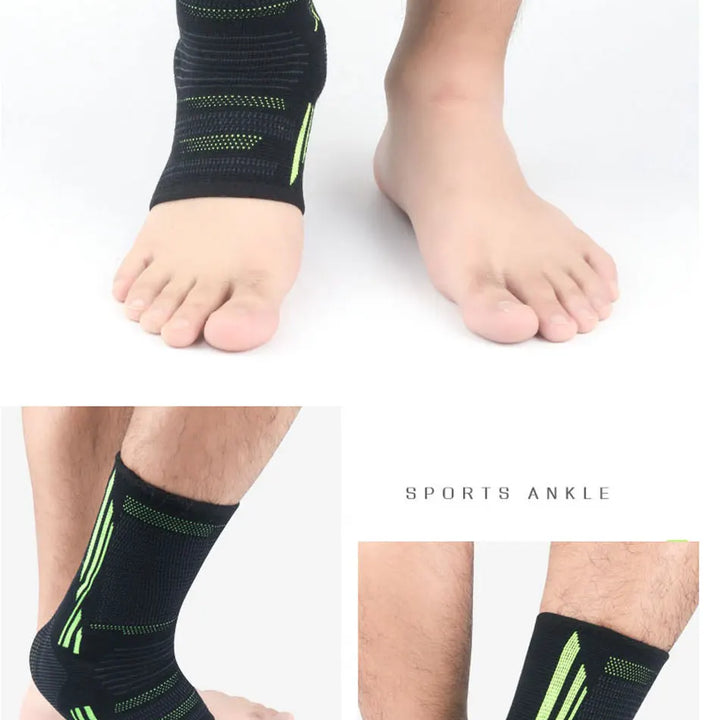 2020 New Men's Ankle Support Running Football Joints Protection Black Foot Bandage Elastic Ankle Brace Band Guard Sport Safety