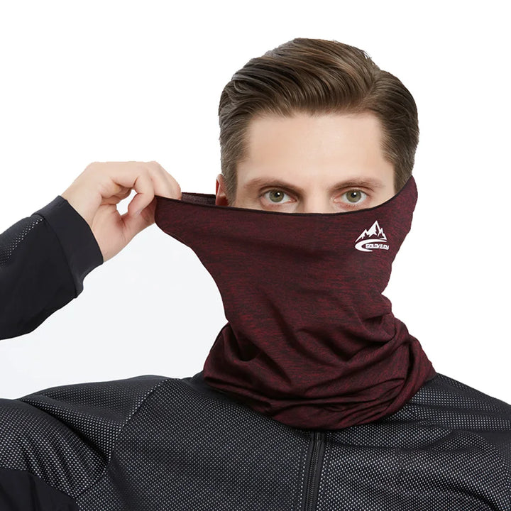 Men Women Cycling Scarf Neck Warmer Stretch Fleece Sports Outdoor Running Bicycle Face Bandana Simple Fashion Fleece Headbands
