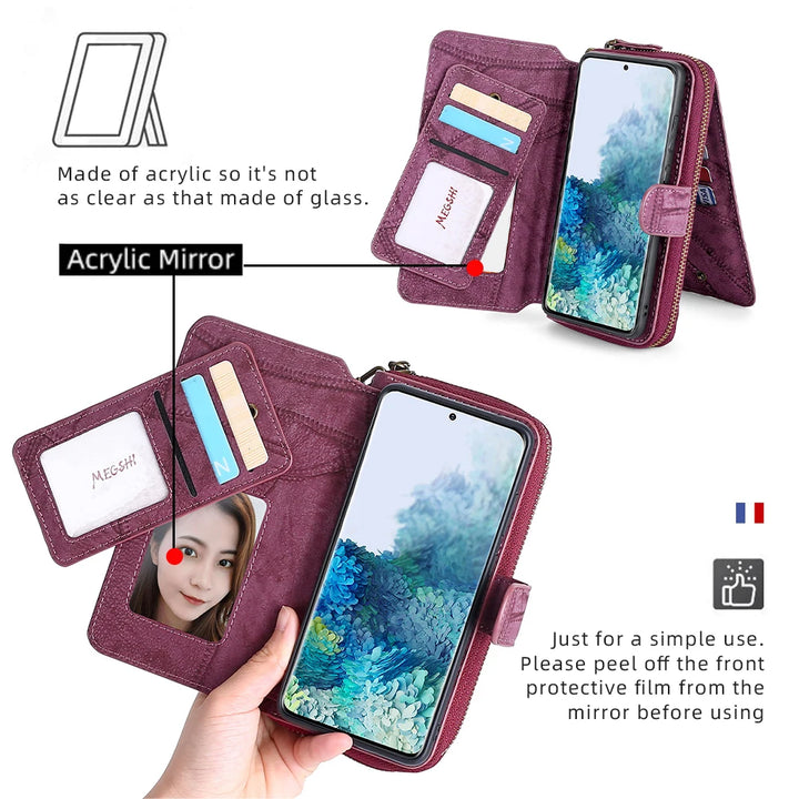 Wallet Leather Phone Case For XiaoMi 10 10Pro 11T Lite 12 12Pro 12T 12Lite 5G RedMi Note10 Note11 Note12 Poco X3 X4 X5 Pro NFC