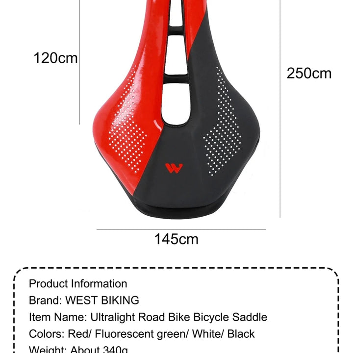 WEST BIKING Bicycle Saddle Seat Road Mountain Bike Cushion For Men Women PU Leather Shockproof Racing Saddle MTB Cycling Saddles