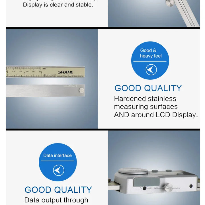 Shahe Calipers 0-150 mm Vernier Caliper Micrometer Gauge IP54 Digital Vernier Caliper Measuring Tool 0.01 Digital Caliper