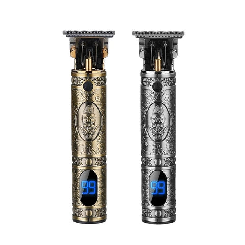 Rechargeable Haircut Barber Hair Clipper Trimmer Electric Beard LCD Display Hair Cutting Machine Men Baldheaded T-blade Trimmer