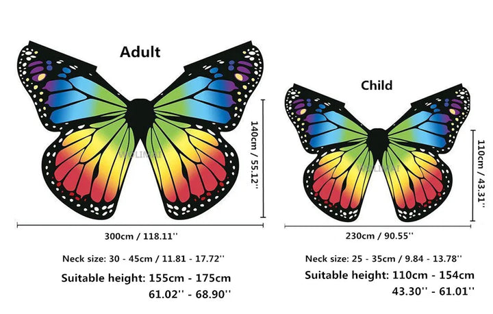 Belly Dance Butterfly Wings Kids Performance Stage Wear Women Dancer Clothes Adult Bellydance Costume Wings Cosplay Moveable