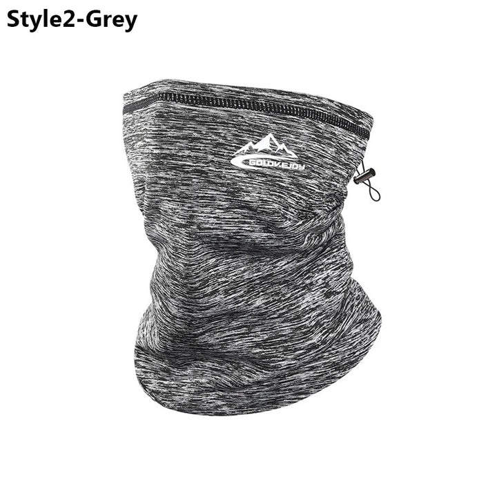 Men Women Cycling Scarf Neck Warmer Stretch Fleece Sports Outdoor Running Bicycle Face Bandana Simple Fashion Fleece Headbands