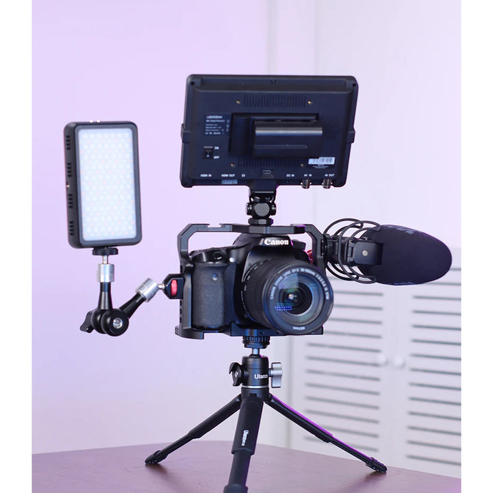 Ulanzi U-Vlog lite Mini Tripod with 360° Ball Head & Cold Shoe Selfie Stick Tabletop Tripod for Camera iPhone Android Phone DSLR