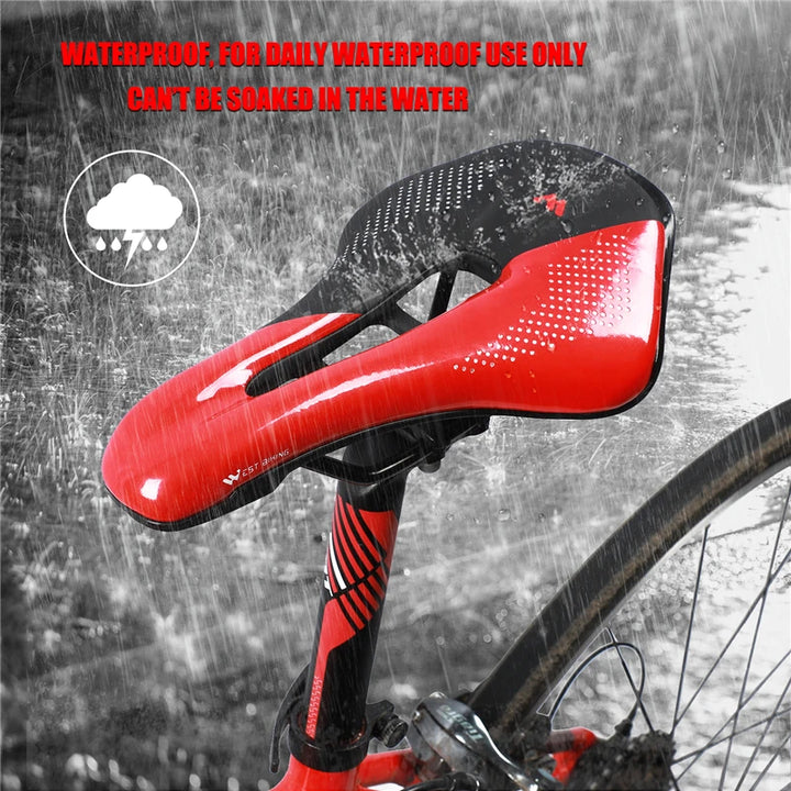 WEST BIKING Bicycle Saddle Seat Road Mountain Bike Cushion For Men Women PU Leather Shockproof Racing Saddle MTB Cycling Saddles