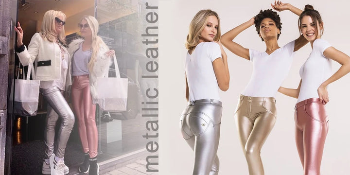 Shascullfites Melody Straight Trousers Patent Leather Leggings Red Pants Streetwear Women's Leather Pants Autumn Casual