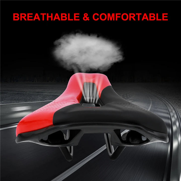 WEST BIKING Bicycle Saddle Seat Road Mountain Bike Cushion For Men Women PU Leather Shockproof Racing Saddle MTB Cycling Saddles