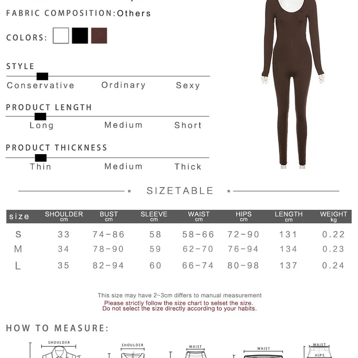 Nibber Basic Bodycon Jumpsuit For Women‘s Clothing Casual Brown Fitness Rompers 2023 Y2K Playsuit Activity Streetwear Overalls