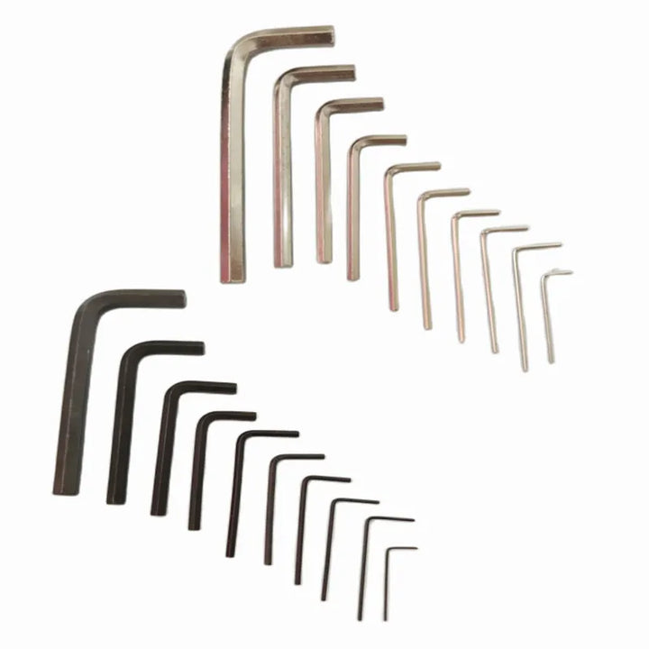 1pcs Allen Wrench L Shaped Silver Black Hex Hexagon Key Allen wrench 0.9mm 1.27mm 1.5mm 2mm 2.5mm 3mm 4mm 5mm 6mm 8mm