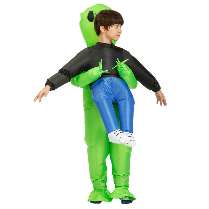 ET-Aliens Inflatable Costume Scary Monster Cosplay For Adult Kids Thanksgiving Christmas Party Festival Stage Children Clothing