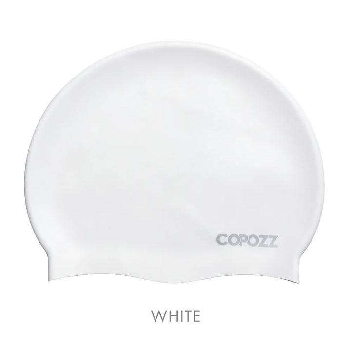 Copozz Men Elastic Swimming Hat  Large Size Swimming Wear Professional Adults Waterproof Swimming Hat Silicone Swimming Caps
