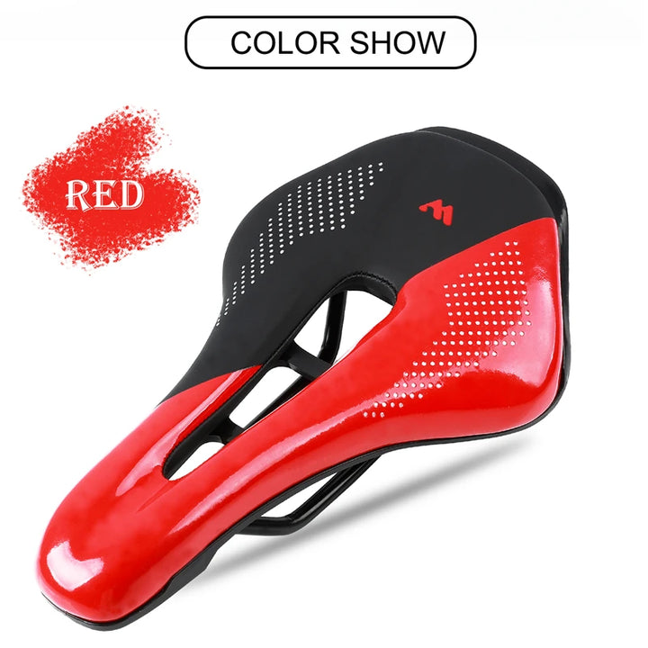 WEST BIKING Bicycle Saddle Comfortable Bike Seat Wear-resistant PU Leather Hollow Road Bicycle Parts Cycling Saddle Bike Cushion