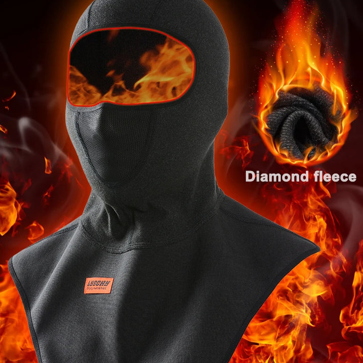 New Motorcycle Mask Fleece Thermal Face Mask Keep Warm Moto Riding Balaclava Motorbike Biker Winter Windproof Ski Mask Men Women