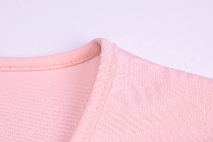 long sleeve fur V-neck wrapped bandage sexy crop tops autumn winter women streetwear club party outfits T-shirts