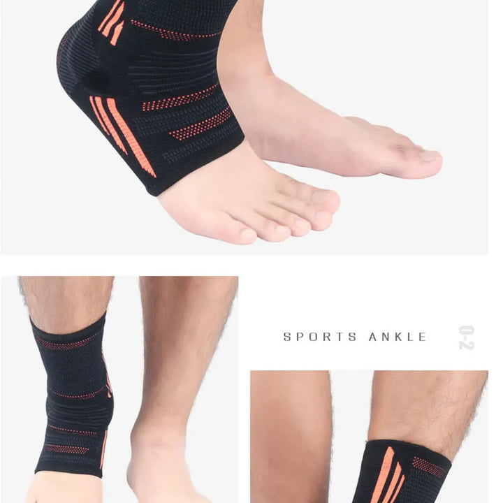 2020 New Men's Ankle Support Running Football Joints Protection Black Foot Bandage Elastic Ankle Brace Band Guard Sport Safety