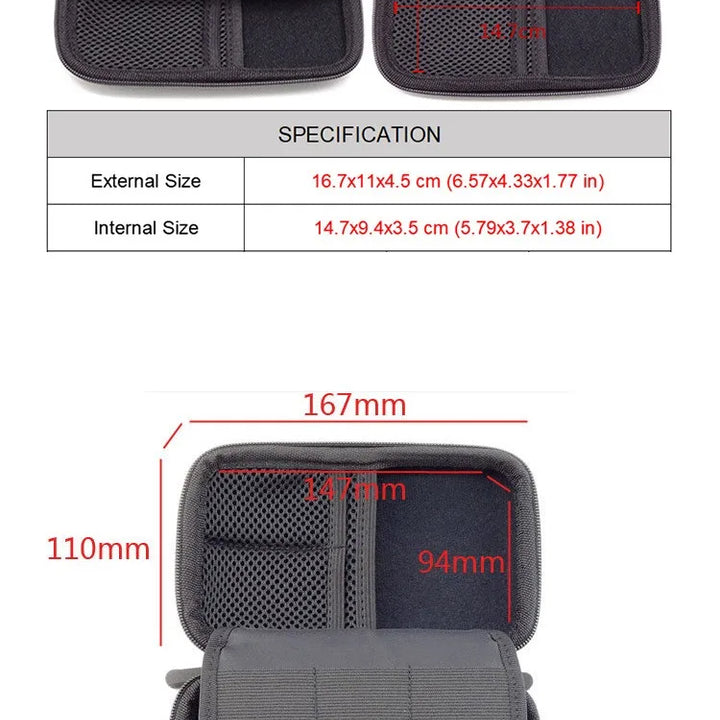 Cable Organizer Bag Headphones Case Power Bank Case Electronic Gadget Organizer Cable Bag USB Wires Charger Digital Storage Box