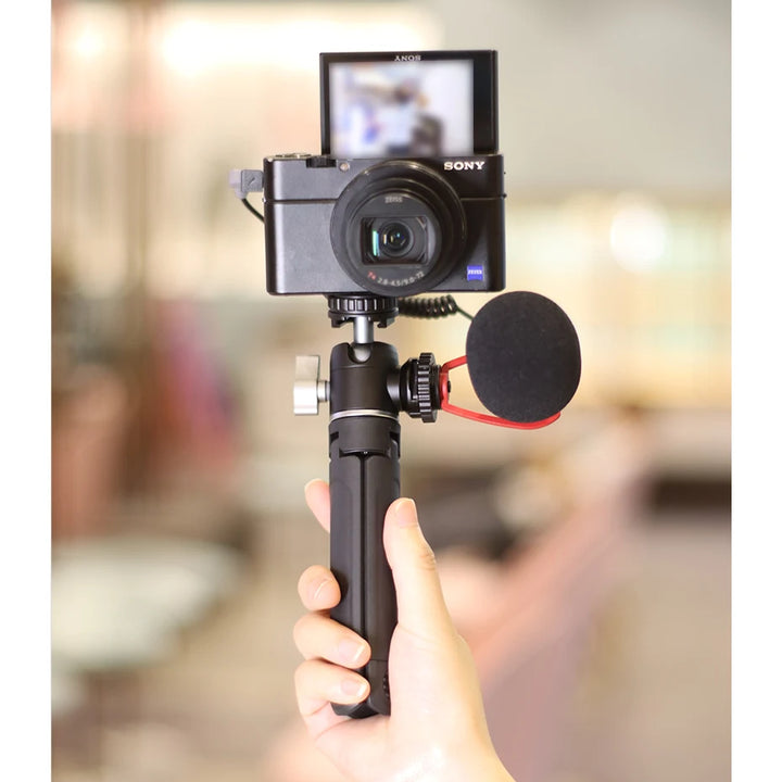 Ulanzi U-Vlog lite Mini Tripod with 360° Ball Head & Cold Shoe Selfie Stick Tabletop Tripod for Camera iPhone Android Phone DSLR