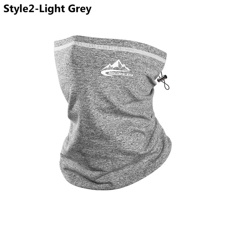 Men Women Cycling Scarf Neck Warmer Stretch Fleece Sports Outdoor Running Bicycle Face Bandana Simple Fashion Fleece Headbands