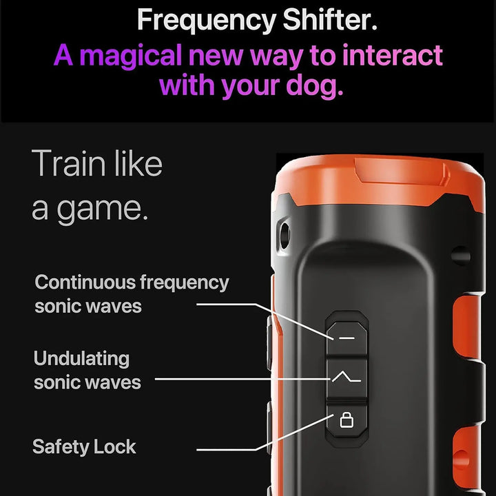Handheld Rechargeable Outdoor Dog Repeller High Distance 49ft Ultrasonic Bark Control Made of Durable Plastic