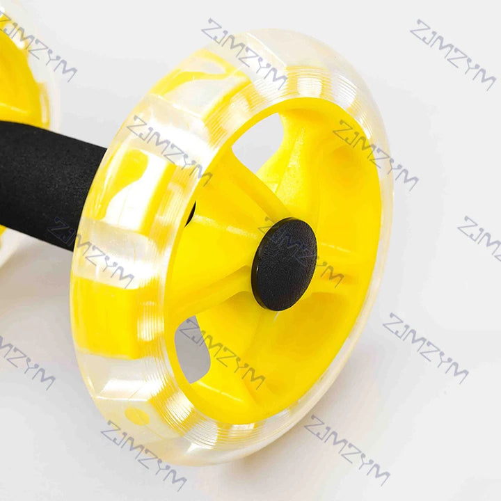2Pcs/Pack Ab Double Wheels Roller Stretch Elastic Resistance Coaster Exercise Abdominal Muscle Wheel Rollers Fitness Equipment