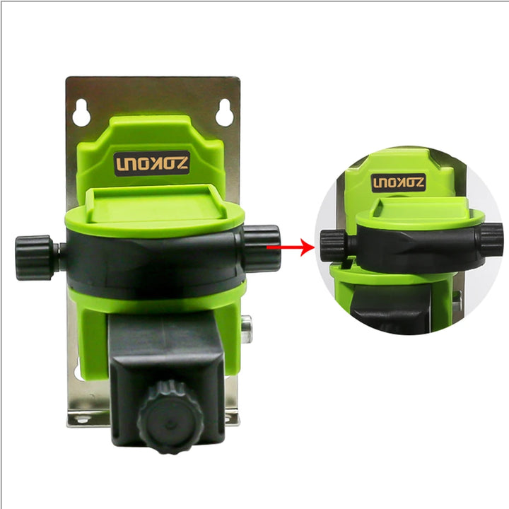 ZOKOUN LB07 Laser Level Fine-Tuning Wall Bracket Strong Magnetic Pivoting Hanging Base with 360° Adjustable Clip For 3D Laser