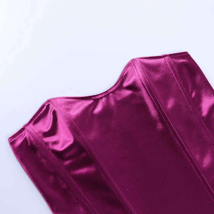 Sexy Women Tube Tops Solid Sleeveless Slim Skinny Corset Cropped Top 2022 Summer Casual Elegant Female Strapless Vest