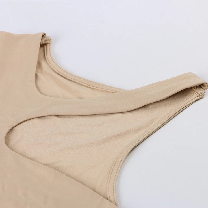 Cut Out Sexy Crop Off Shoulder Solid Skinny Sport Short Tops Women Tank Irregular Summer Tube Tops