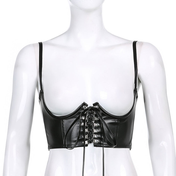 AltGoth Dark Casual Sexy Vest Women Animal Print Bodycon Slim Crop Tank Tops Gothic Punk Fashion Nightclub Corset Camisole Femme