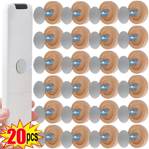 Wood Magnetic Hooks Wall Mounted Remote Control Magnet Holders Keys Anti-Lost Racks Router Organizer for Home Office Storage