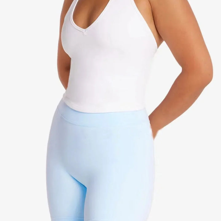 Women sexy halter halter fitness wear Yoga vest with chest pad Sports bra Sports shorts Yoga fitness clothing