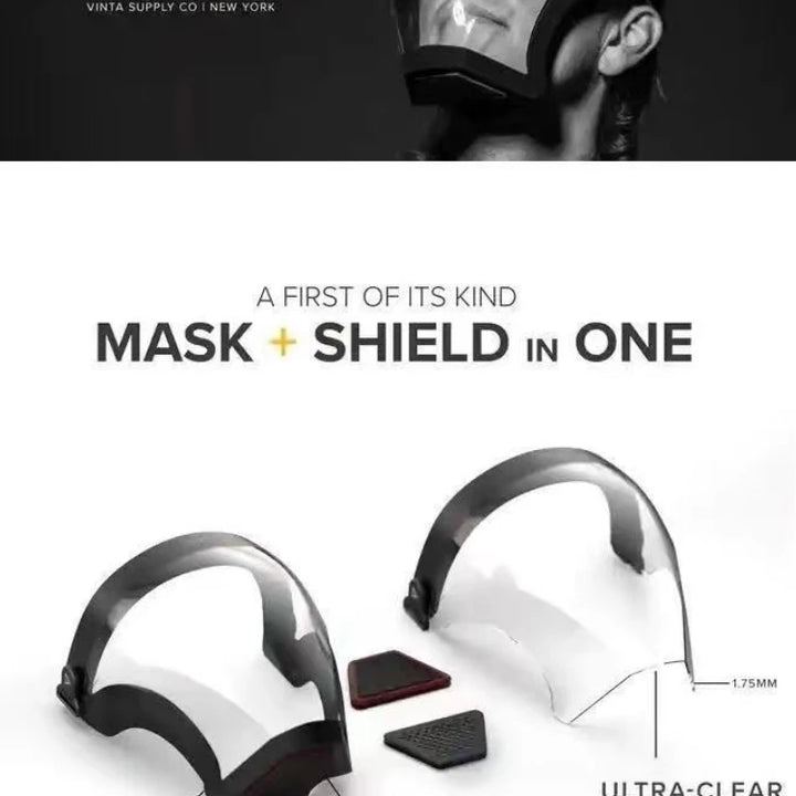 Work Protection Mask Transparent Facial Shield Transparent Facial Protector Face Protective Screen Kitchen Accessories Gadgets