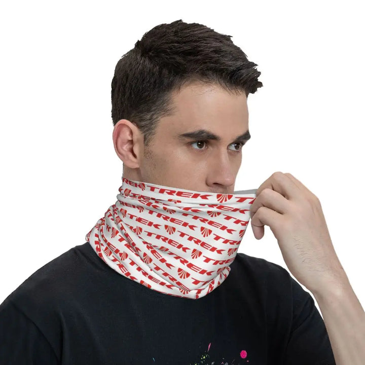 Custom Treks Bike Logo Bandana Neck Gaiter Windproof Face Scarf Cover Women Men Headwear Tube Balaclava