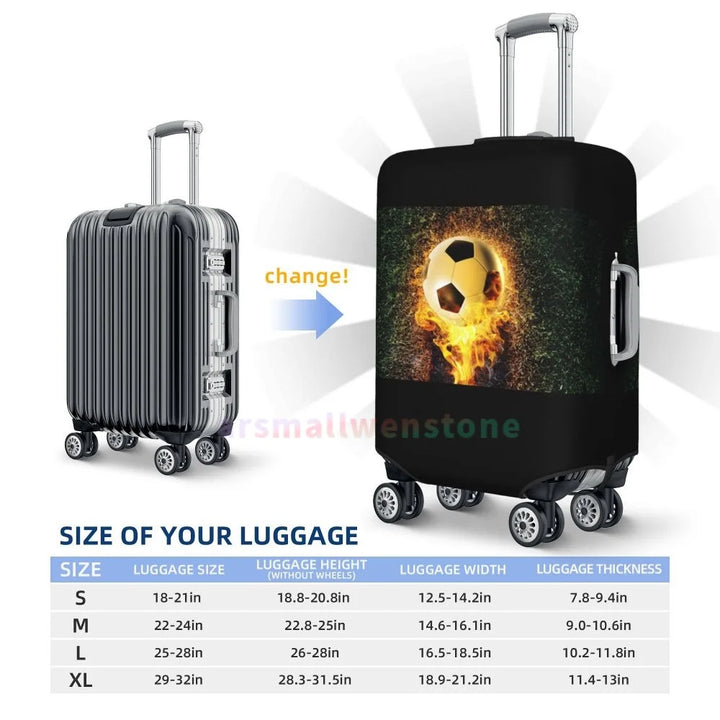 Football Luggage Cover Suitcase Protector Thicken Elasticity Dust Covered Anti-scratch Protective Case 18-32 Inch