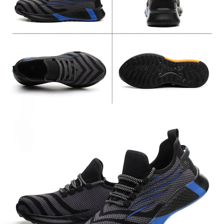 Men Work Safety Shoes Anti-puncture Working Sneakers Male Indestructible Work Shoes Men Boots Lightweight Men Shoes Safety Boots