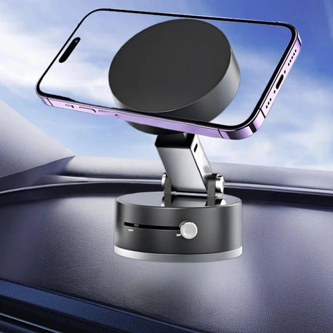 Car Magnetic Vacuum Phone Holder Mini Foldable Bracket Support GPS Car Bracket Double-sideds Magnetic Foldable Holder