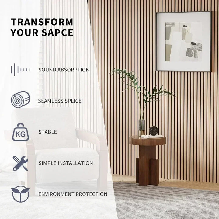 Wood Slat Wall Panels, Accent Decorative Acoustic Wood Slats for Wall and Ceilings,  Acoustic Panels, Wall Panels