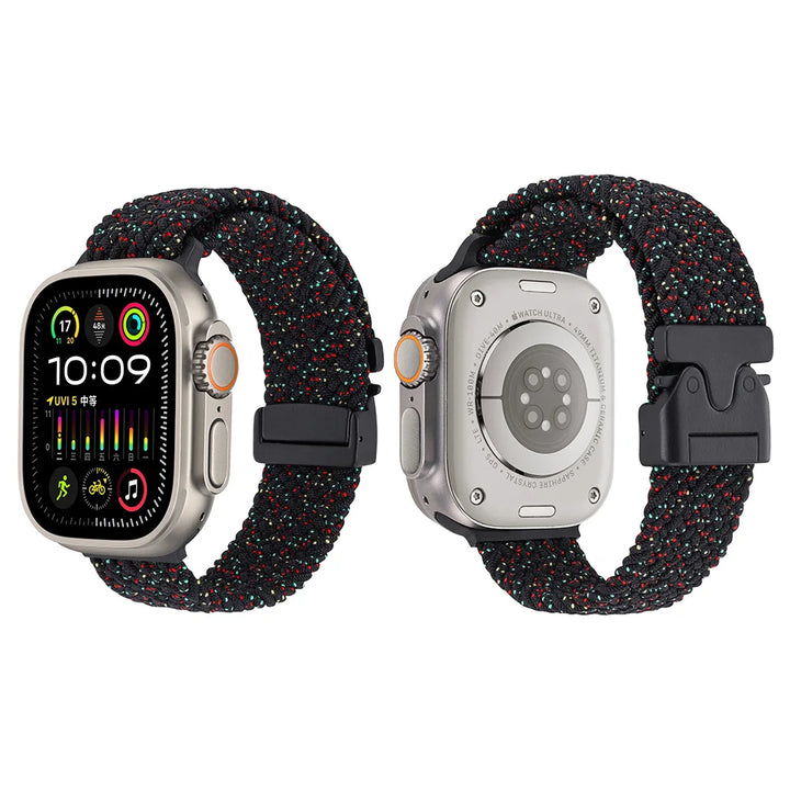 Nylon Canvas Watch Strap for Apple iWatch Series 10 42mm 46mm Ultra 1/2 49mm  S9 8 7 41mm 45mm  S4-6 40mm 44mm Parachute Buckle
