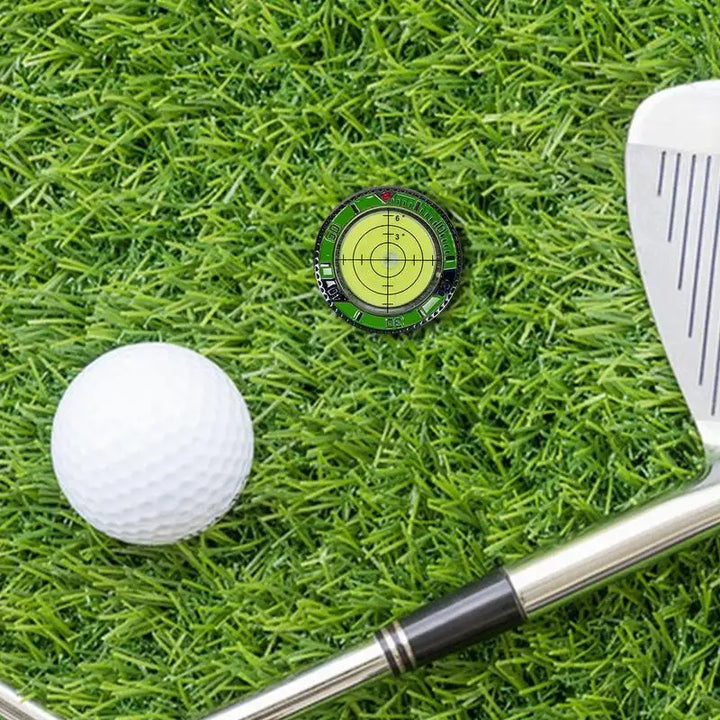 Golf Green Slope Reader Golf Hat Clip Ball Marker With High Precision Poker Chip Style Bubble Level Golf Accessories For Men