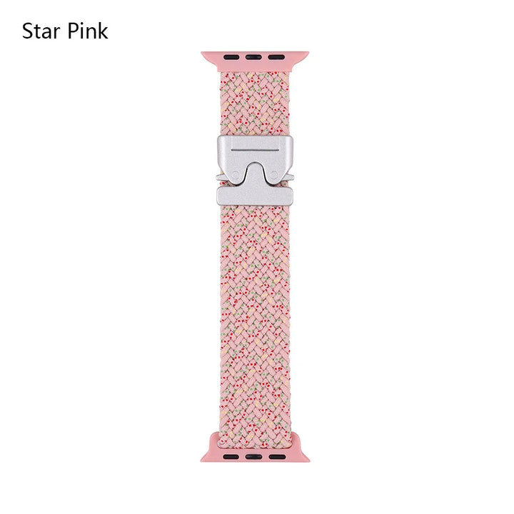 Nylon Canvas Watch Strap for Apple iWatch Series 10 42mm 46mm Ultra 1/2 49mm  S9 8 7 41mm 45mm  S4-6 40mm 44mm Parachute Buckle