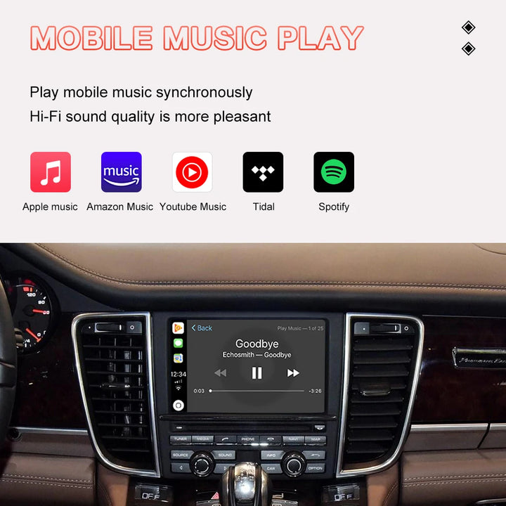 Wireless CarPlay for Porsche Macan Cayman Cayenne Panamera Android Auto Mirror Link AirPlay Accessory Function